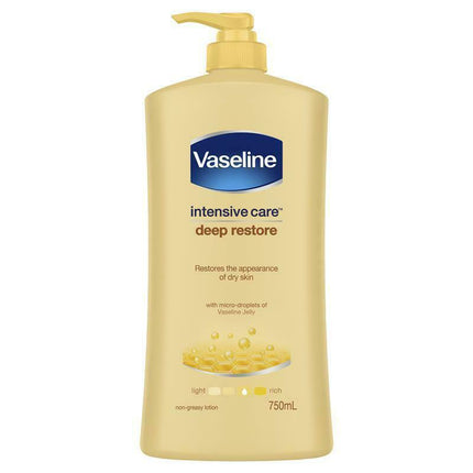 Vaseline Intensive Care Deep Restore Lotion 750mL - OhYouLuckyDuck.com.au