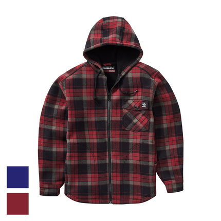 Wolverine Bucksaw Hooded Sherpa Garnet Plaid