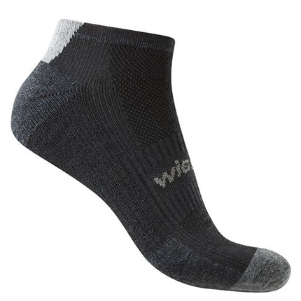 WickTX Ankle Reflection Sock Black Marle/Coal Marle