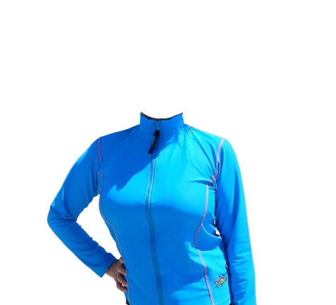 Radicool Women Long Sleeve Top Turquoise Small
