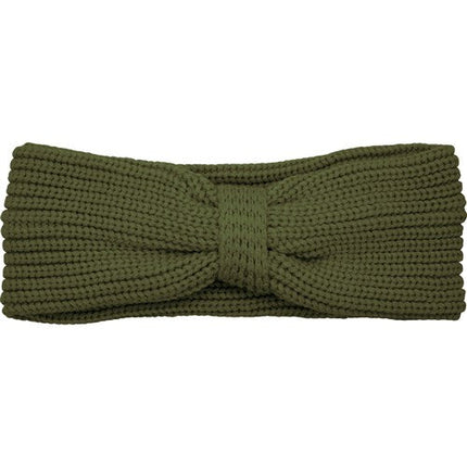 Black Ice Fleur Headband Khaki