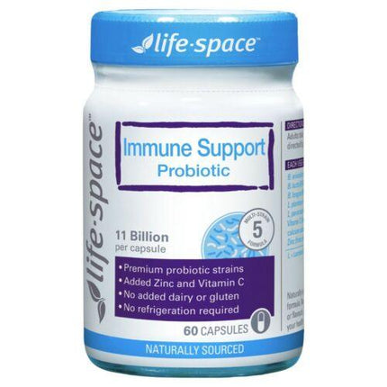 Life Space Immune Support Probiotic 60 Capsules - OhYouLuckyDuck.com.au