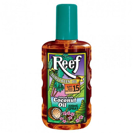 Reef Coconut Oil Spf 15+ Moisturising Oil Spray 220ml - OhYouLuckyDuck.com.au