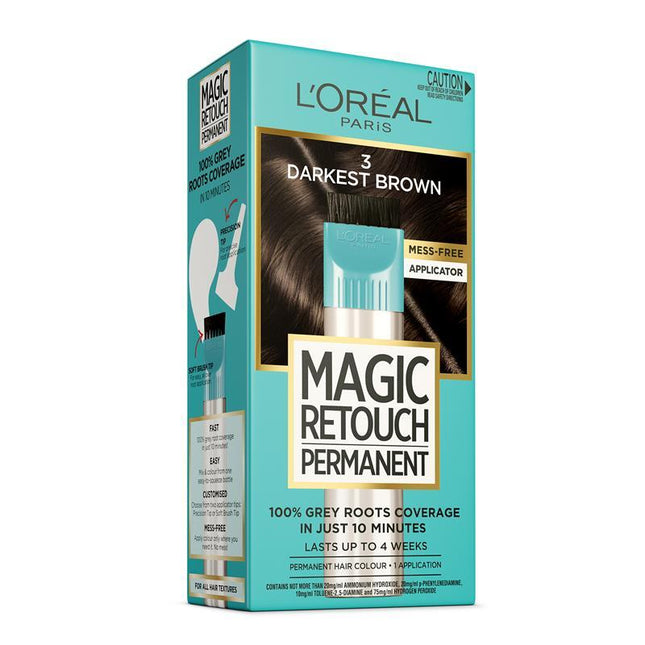 Loreal Magic Retouch Permanent 3 Darkest Brown - OhYouLuckyDuck.com.au