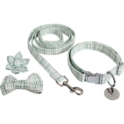 LaVida Life Dog Collar and Lead Set Sandstone Medium Large