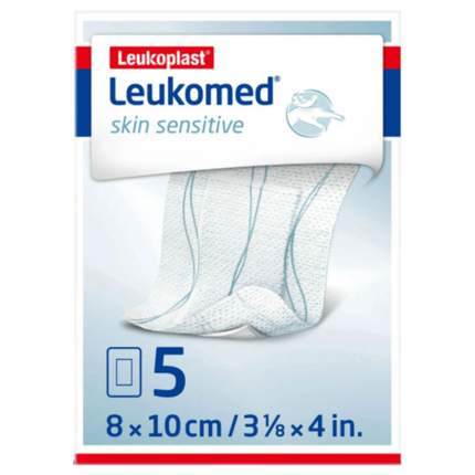 Leukoplast Leukomed Skin Sensitive Adhesive Wound Dressing 5 Pack – 8 x 10cm - OhYouLuckyDuck.com.au
