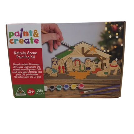 Artico Paint & Create Kit Xmas Nativity Scene 10 Pieces