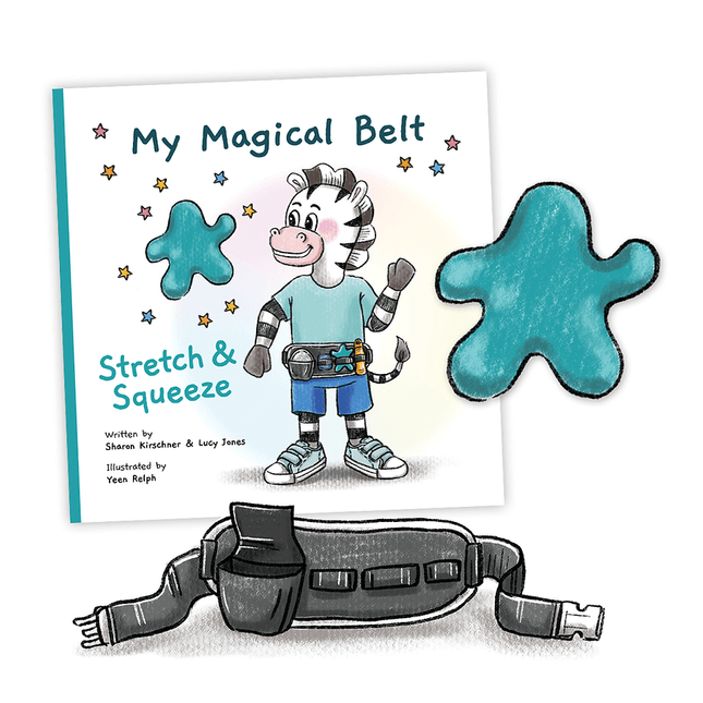 My Magical Belt Stretch & Squeeze Book, Squishy Toy and Belt - OhYouLuckyDuck.com.au