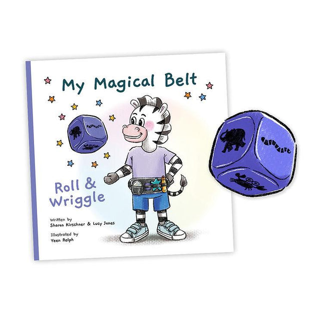 My Magical Belt Roll & Wriggle Book and Animal Movement Dice - OhYouLuckyDuck.com.au