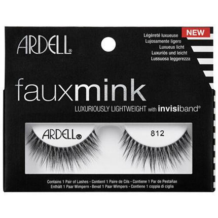 Ardell Faux Mink Eye Lashes 812 Black - OhYouLuckyDuck.com.au