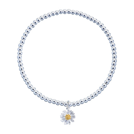 Estella Barlett Wildflower Sienna Beaded Bracelet with Freshwater Pearls 16CM