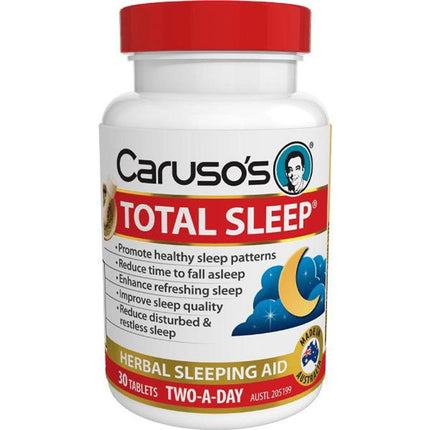 Caruso's Total Sleep Tabs 30 - OhYouLuckyDuck.com.au