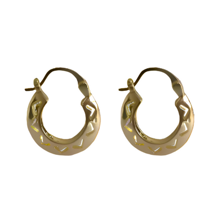 Adnohr Open Cut Hoop Gold Fe4324 16MM