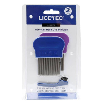 Licetec Metal Nit Comb 2 pack