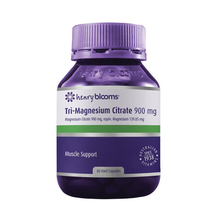 Blooms Tri-Magnesium Citrate 900Mg 60 Capsules - OhYouLuckyDuck.com.au