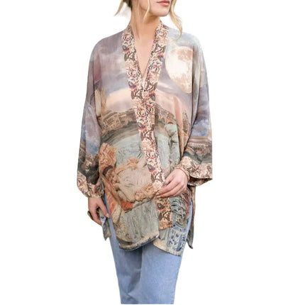 Ginger Bear Boutique MOS Bamboo Bohemian Kimono with Belt