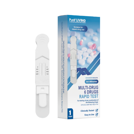 Pure Living Multi-Drug 6 Drugs Oral Fluid Rapid Test