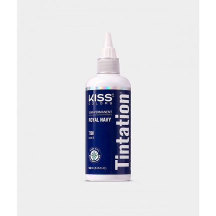 Kiss Tintation Semi-Permanent Hair Color Treatment 148 mL Royal Navy - OhYouLuckyDuck.com.au