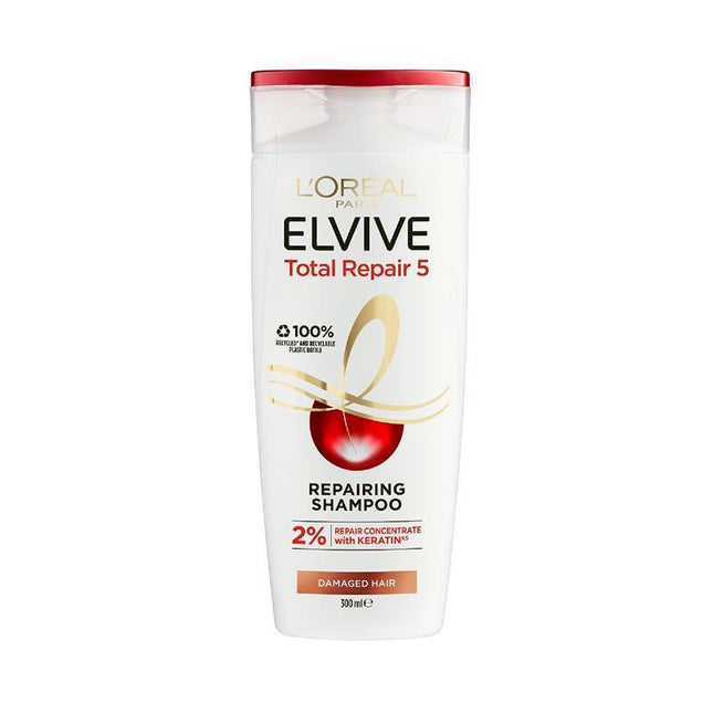 L'Oreal Paris Elvive Total Repair 5 Shampoo 300ml - OhYouLuckyDuck.com.au