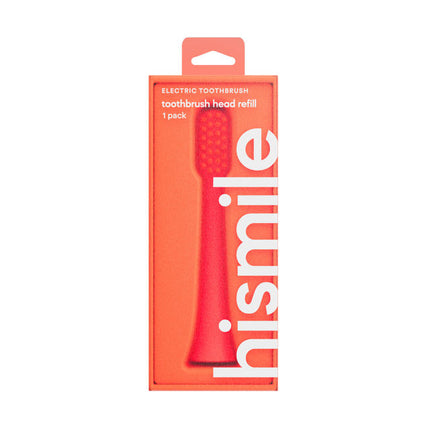 Hismile Electric Toothbrush Head Refill Bright Red 1 Pack