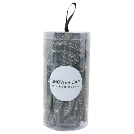 Wicked Sista Shower Cap In Gift Leaf Lines