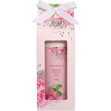 Arome Ambiance Floral Glimmer Boxed Body Talc Rose 125G