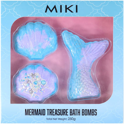 Miki Mermaid Treasure Bath Bombs 3 piece