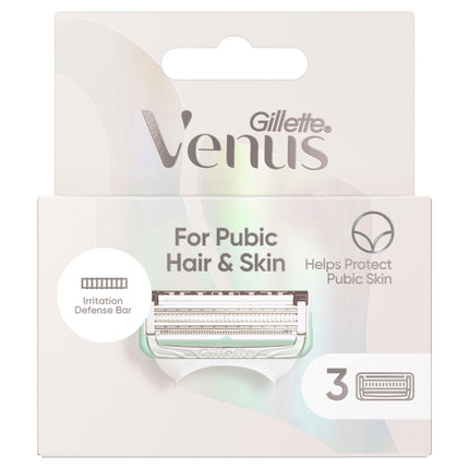 Gillette Venus for Pubic Hair & Skin Women's Razor Blades 3 Pack