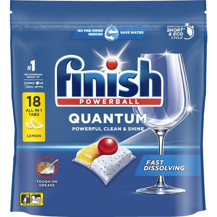 Finish Dishwashing Tablets Allin1 Lemon 18tablets