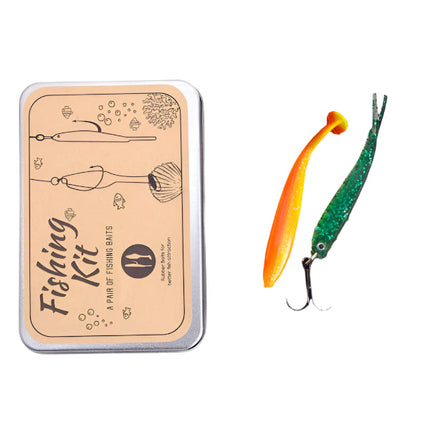 Lenan Fishing Rubber Bait Lures Set Of 2 For Fish Attraction