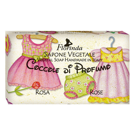 Florinda Baby Coccole di Profumo (Scented Cuddles) Rose Vegetal Soap Bar 100g