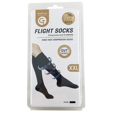 Goodthings Knee High Flight Socks Black XXL