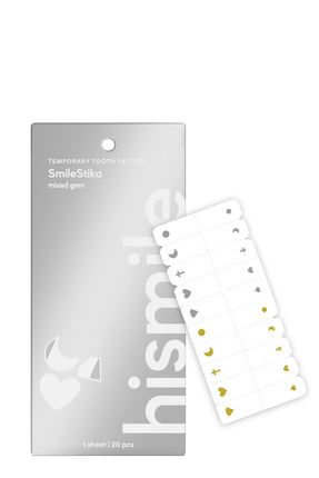 Hismile Smilestika Mixed Gem Smile Stickers 20 Pack