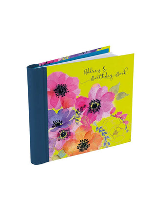 The Gifted Stationery Co Anemones Address and Birthday Book