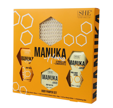 Manuka Honey Body Pamper Set Finger Lime & Lemon Myrtle