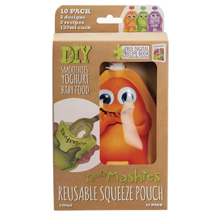 Little Mashies Reuse Squeze Pouch Mixed Colour