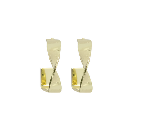 Wicked Sista Rigid Twist Earrings Gold