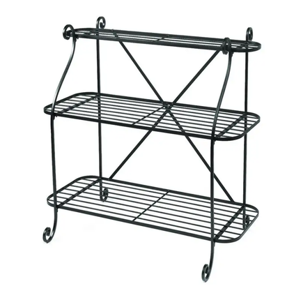 Plant Stand 3 Tier Wrought Iron 90CM X 35CM X 90CM