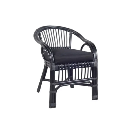 Home Bazar Chair Occasional Moroccan Black