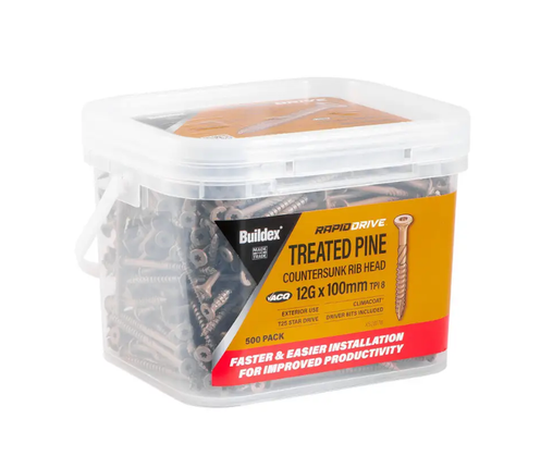 Buildex Screw Star Treated Pine Climacoat 12-8X100 Bx500