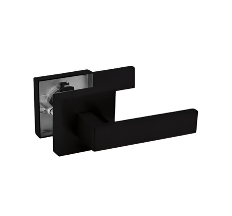 Trio Everest Square Lever Passage 70MM Rose Black