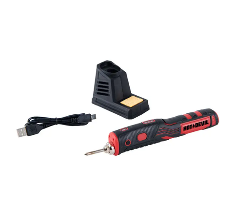 Hot Devil Soldering Iron Rechargeable Li-ion Powered
