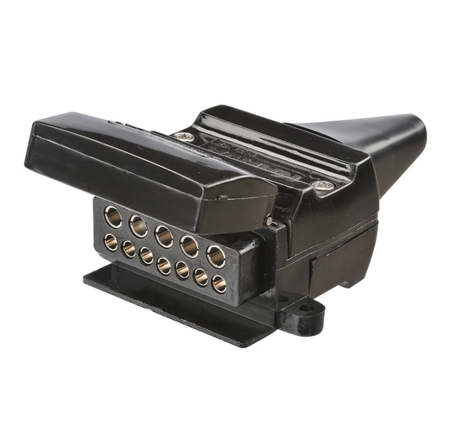 Trailer Plug 12 Pin Flat Base With Reed Base Narva