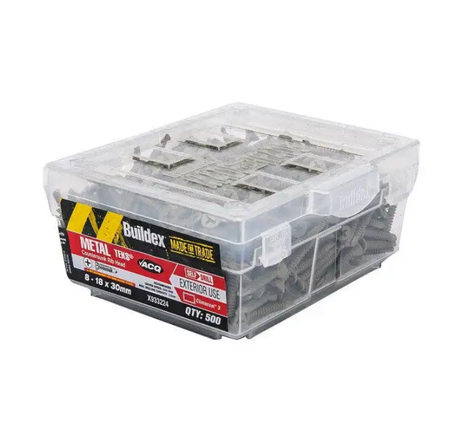 Buildex Metal Teks Countersunk Head 8 - 18 x 30MM - 500 Pack