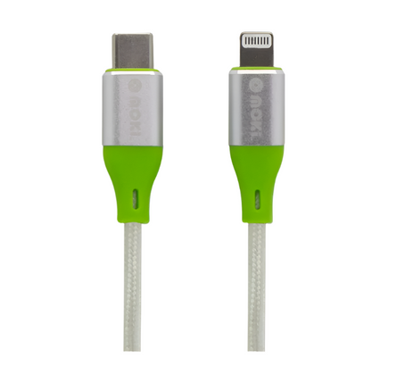 Cable Syncharge Braided C - Lightning Green