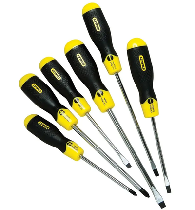 Stanley Cushion Grip Screwdriver Set - 6 Piece