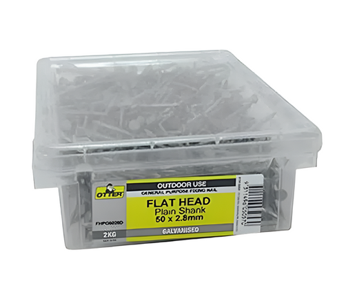 Otter Nail Flathead Galvanised 50 x 2.80MM 2KG