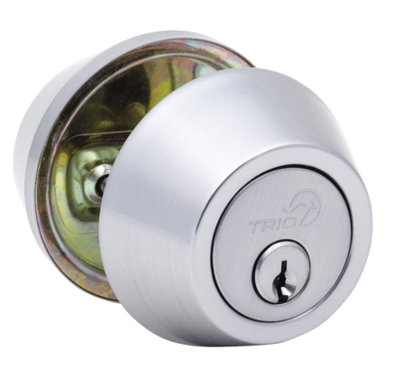 Deadlock Double Adj Latch Satin Chrome