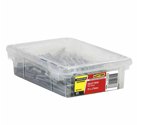 Otter Nail Bullet Head Galvanised 75 x 3.75MM 2KG