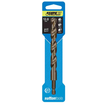 Drill Bit Hex Shank Cobalt 12.00MM Sutton